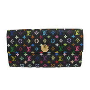 Louis Vuitton Sarah Wallet Multicolore Multicolor Noir Black